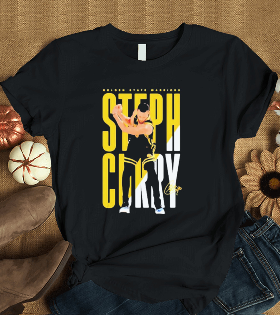Golden State Warriors Steph Curry Golf Celebration Signature T-Shirt