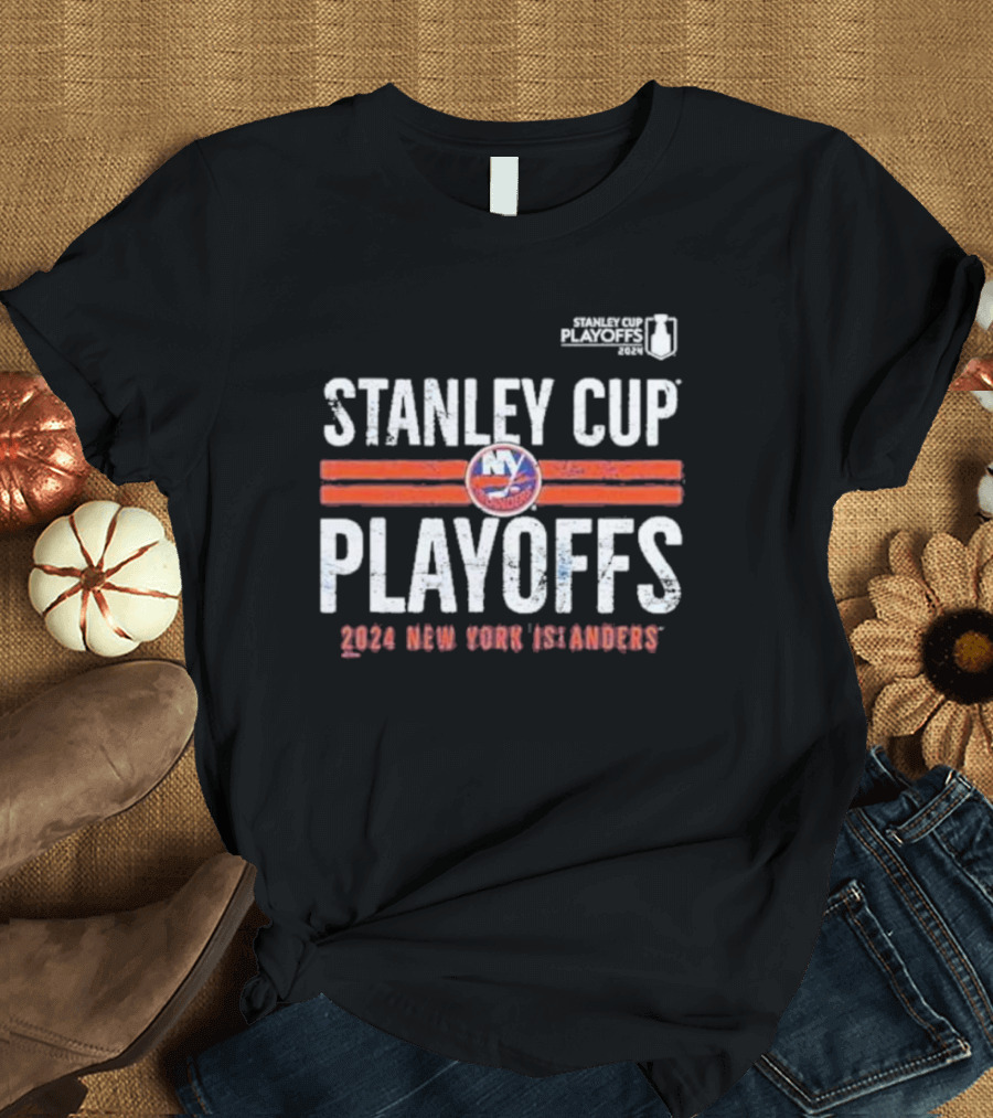 New York Islanders 2024 Stanley Cup Playoffs Logo Tri-blend T-Shirt