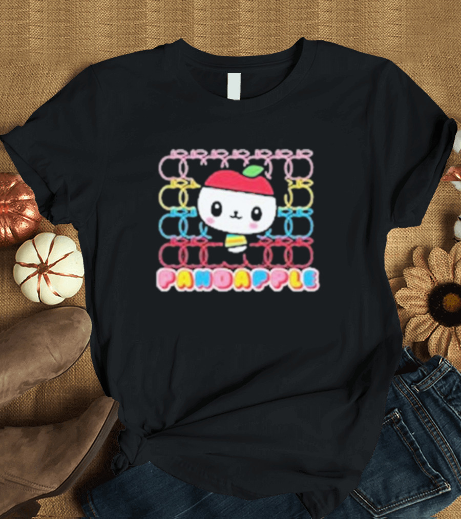 Pandapple Cute Apple Pattern Fever T-Shirt
