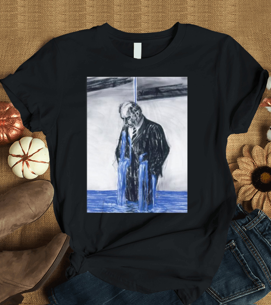 William Kentridge Stereoscope 1998 Drawing Man with Water Streams T-Shirt