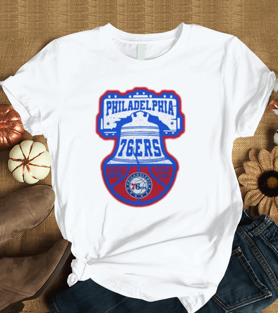 Philadelphia 76Ers 1949 Eastern Conference Liberty Bell T-Shirt