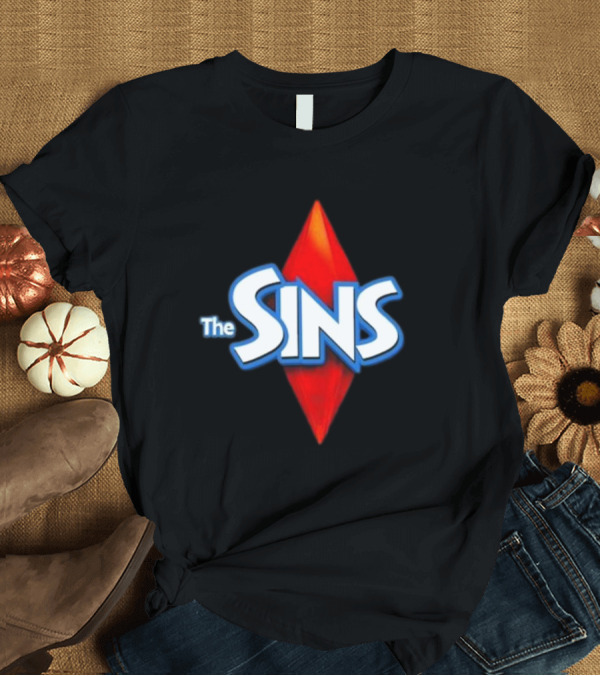 T-Shirt: The Sins 2024 Parody Sims Icon Plumbob T-Shirt The Sins 2024 Parody Sims Icon Plumbob T-Shirt