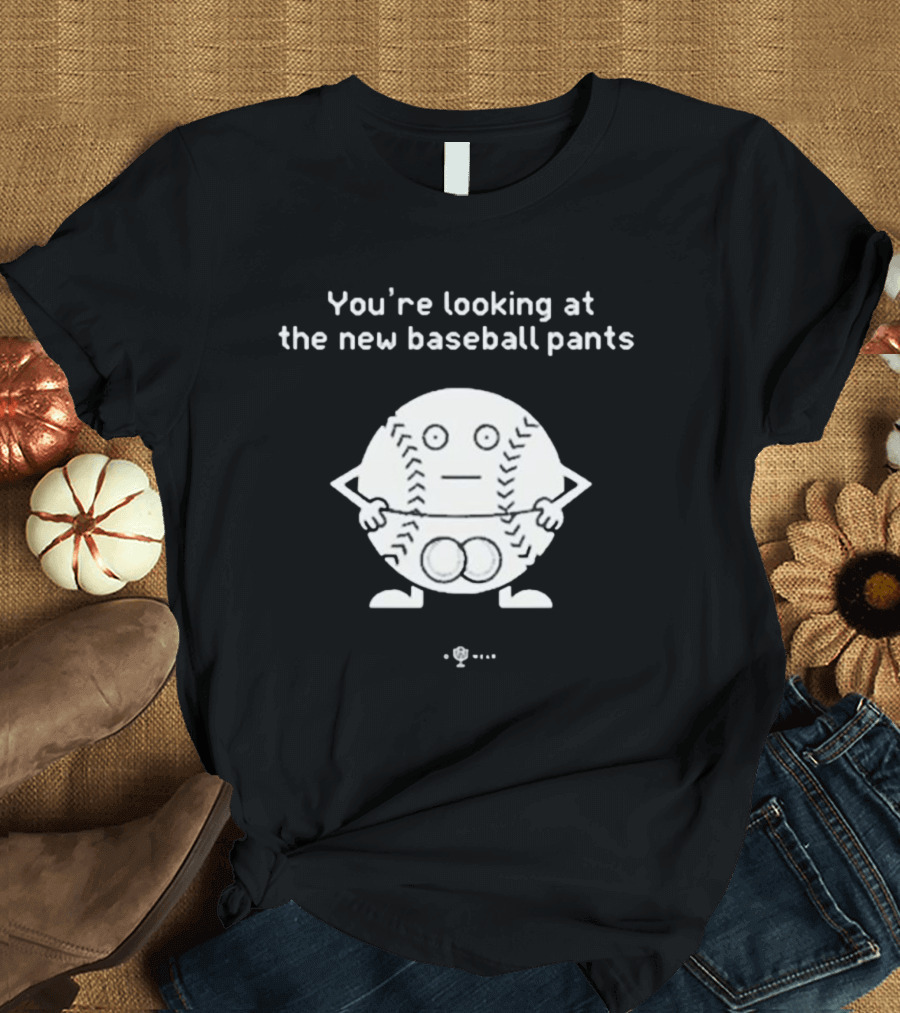 You’re Looking at the New Baseball Pants Cartoon Baseball Character T-Shirt
