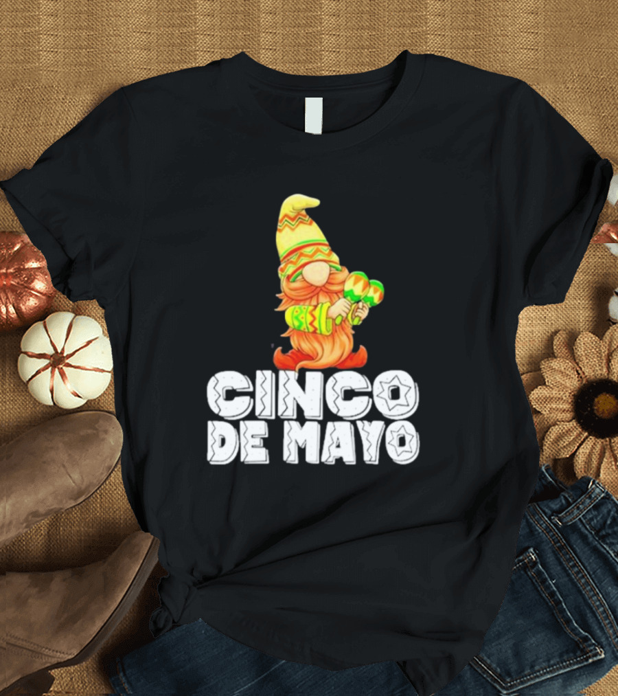 Cinco De Mayo 2024 Gnome with Maracas T-Shirt