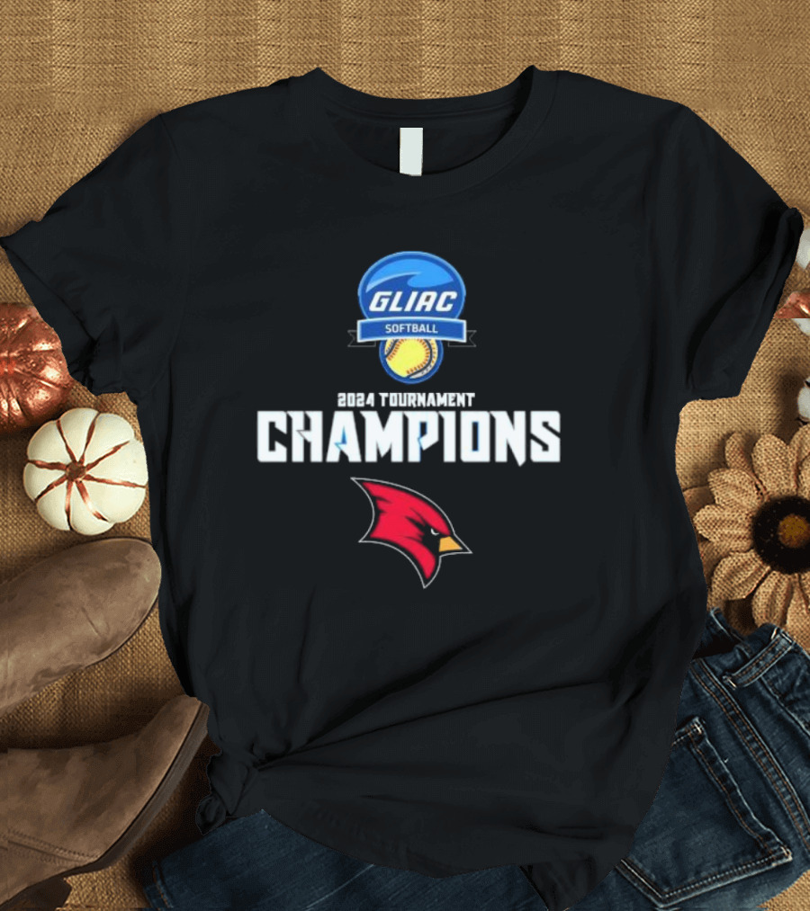 GLIAC Softball 2024 Tournament Champions Cardinals T-Shirt