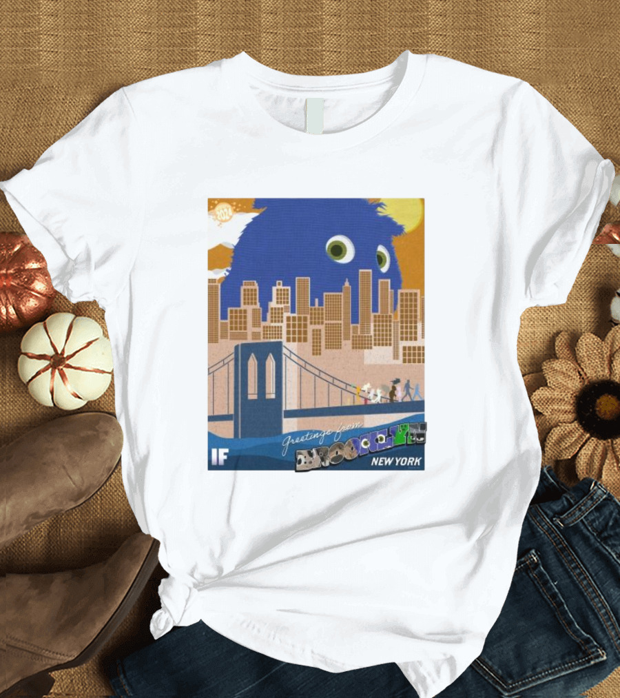 Greetings From Brooklyn New York IF Movie Iconic Cityscape Adventure T-Shirt
