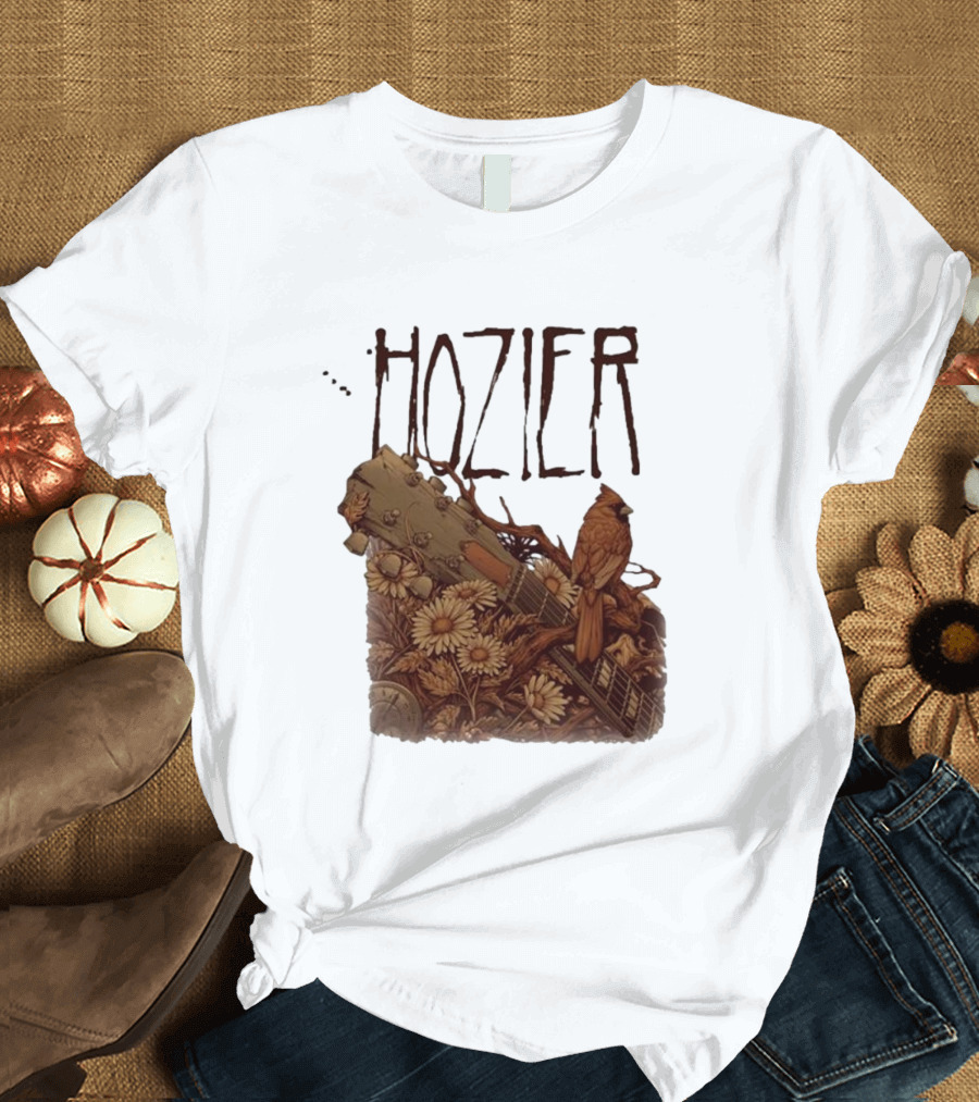 Hozier Unreal Unearth 2024 Tour Jacksonville May 7 Guitar and Nature T-Shirt