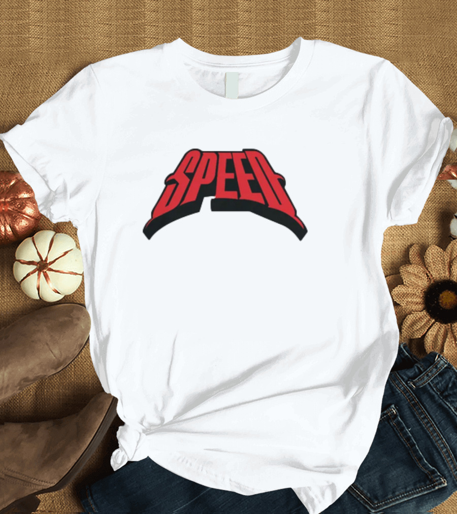 Speed Red Bold Arch Logo T-Shirt