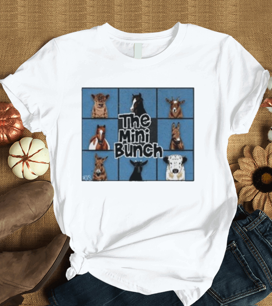 The Mini Bunch Nine Cartoon Animal Portraits T-Shirt