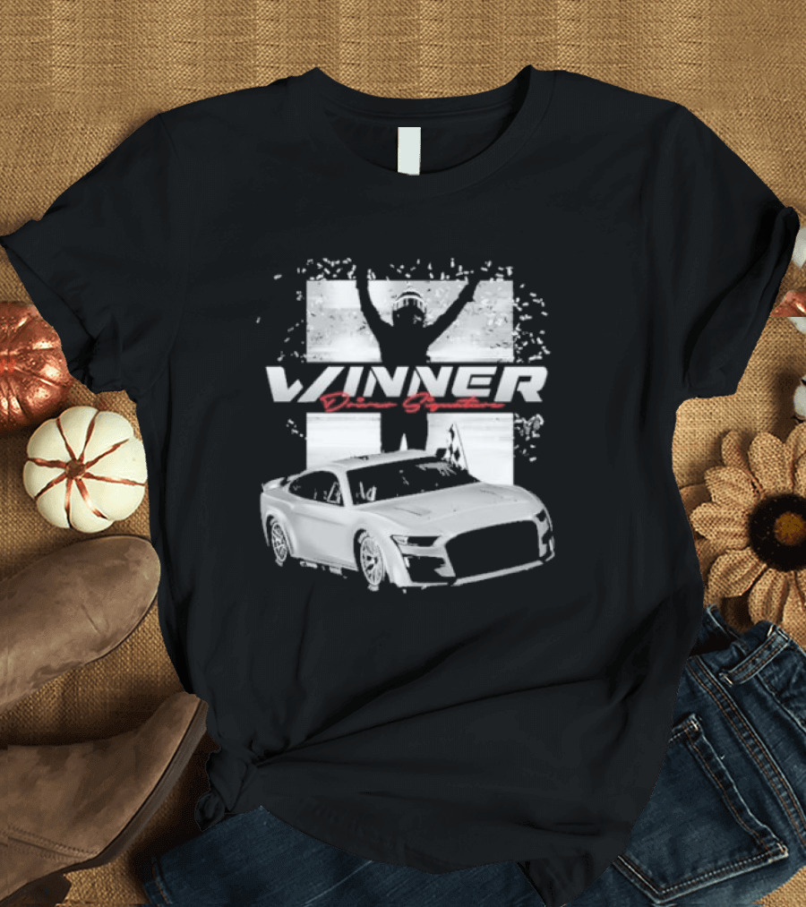 Kyle Larson Winner Driver Signature 2024 Pennzoil 400 Race Win T-Shirt