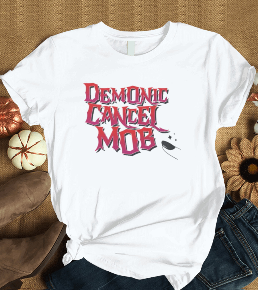 Demonic Cancel Mob Vintage Gothic T-Shirt