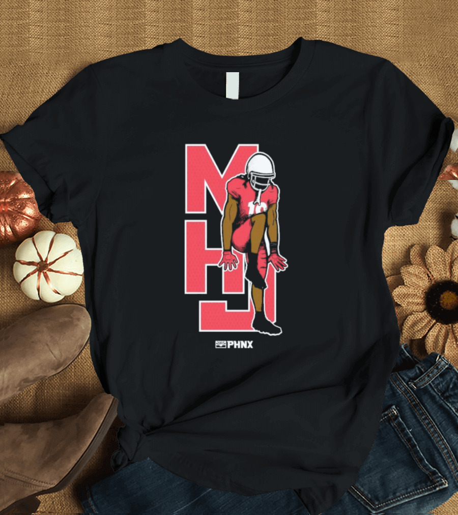 MHJ PHNX Cardinals Football Player Iconic Pose T-Shirt