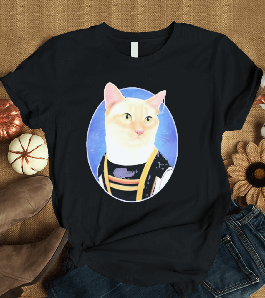 Teamgangfam 13Th Doctor Mew Cat in Time Lord T-Shirt