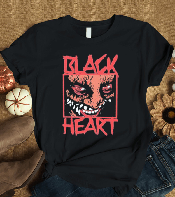 T-Shirt: Lio Rush Blackheart Creepy Red Evil Face T-Shirt Lio Rush Blackheart Creepy Red Evil Face T-Shirt