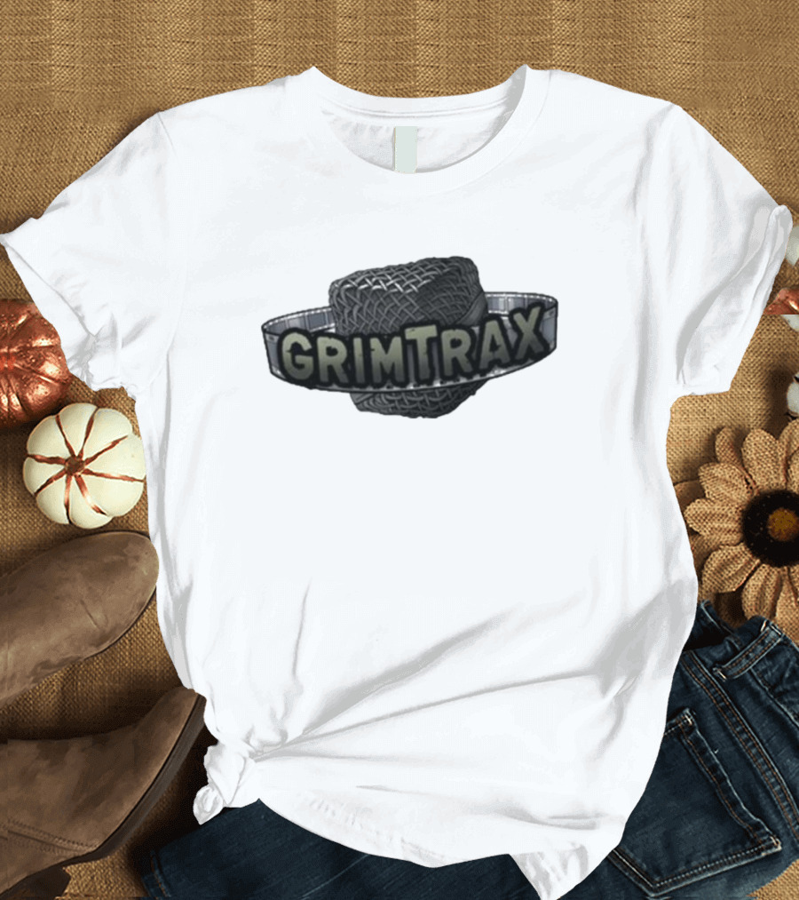Rifftrax Grimtrax Spinning Tire T-Shirt