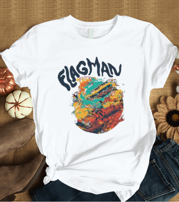T-Shirt: FLAGMAN Swirl Vibrant Earth Hues T-Shirt FLAGMAN Swirl Vibrant Earth Hues T-Shirt