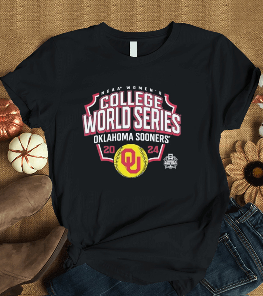 NCAA Women's College World Series Oklahoma Sooners 2024 Total Runs T-Shirt