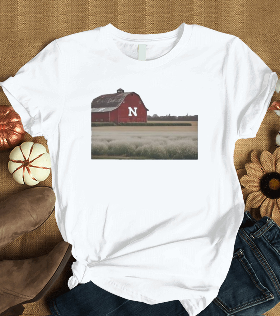 Husker Barn Nebraska Red Barn N T-Shirt