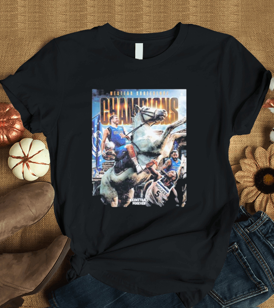 Western Conference Champions Dallas Mavericks Basketball Forever T-Shirt