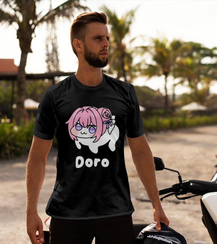 Doro Nikke Anime Pink Hair Character T-Shirt