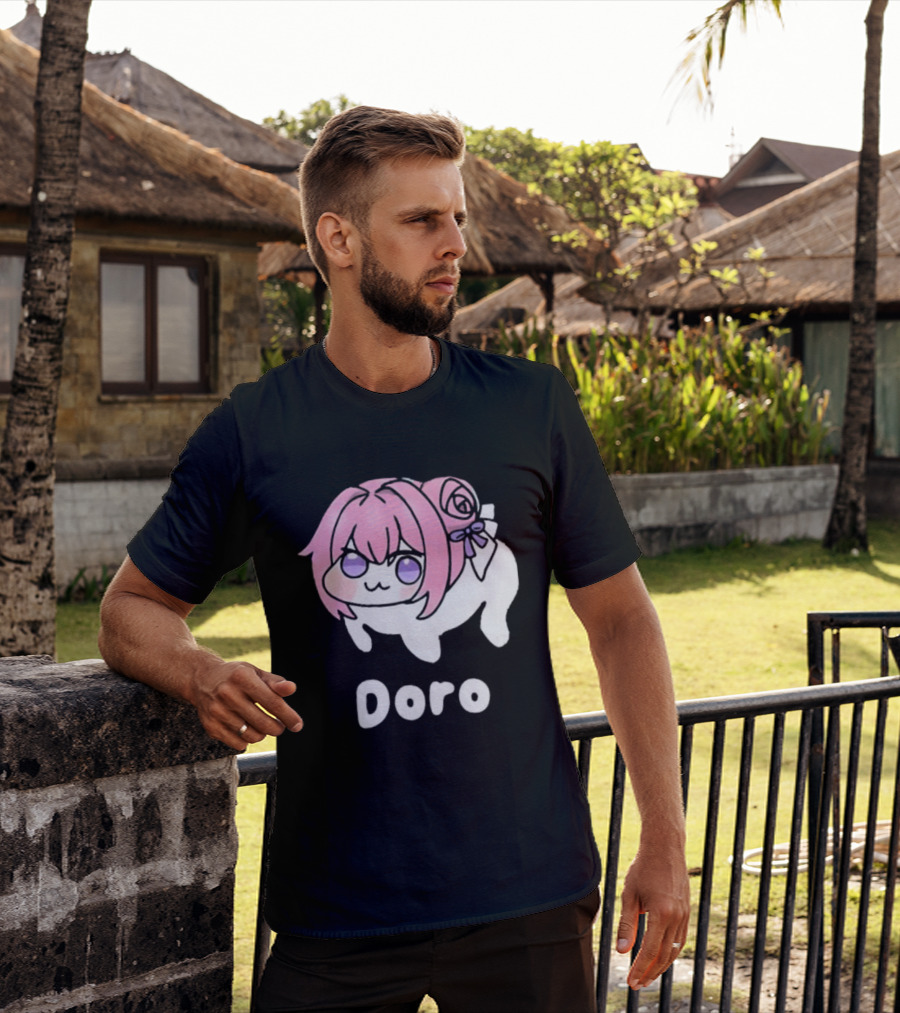 Doro Nikke Anime Pink Hair Character T-Shirt