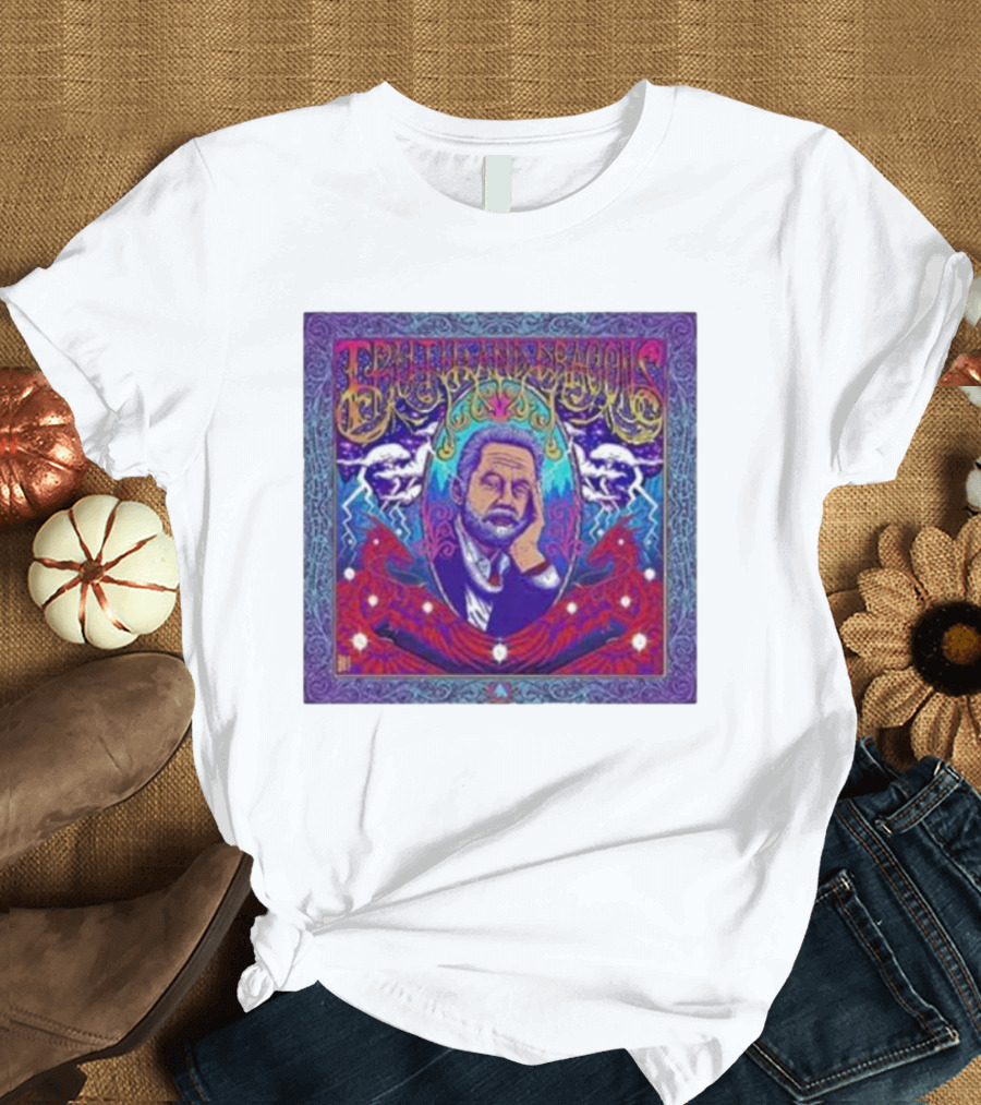 Truth and Dragons Psychedelic Portrait Neon T-Shirt
