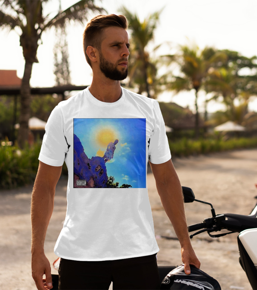 Wagmi Music Images Figure On Cliff With Sun And Clouds Cover T-Shirt