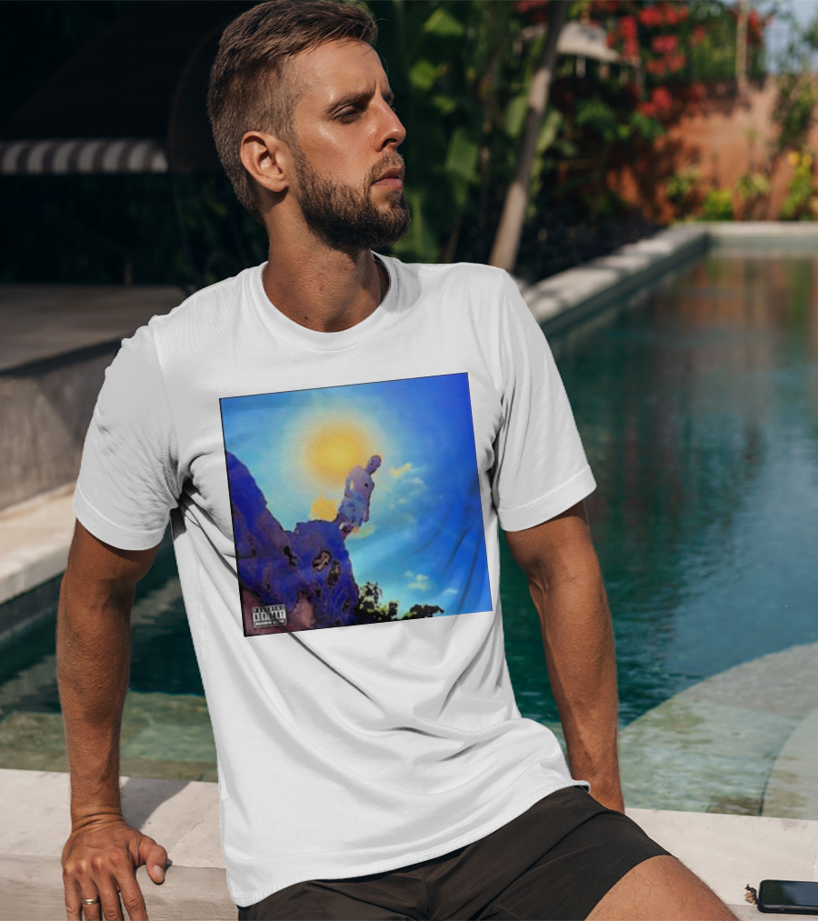 Wagmi Music Images Figure On Cliff With Sun And Clouds Cover T-Shirt