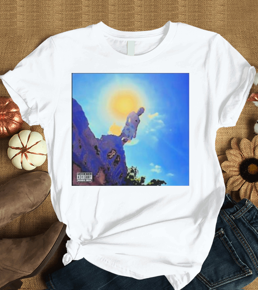 Wagmi Music Images Figure On Cliff With Sun And Clouds Cover T-Shirt