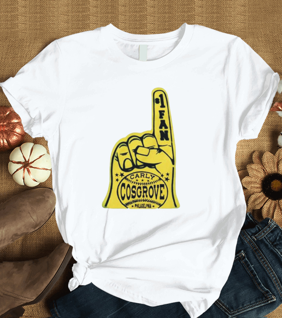 Carly Cosgrove Philadelphia Number One Fan Foam Finger T-Shirt
