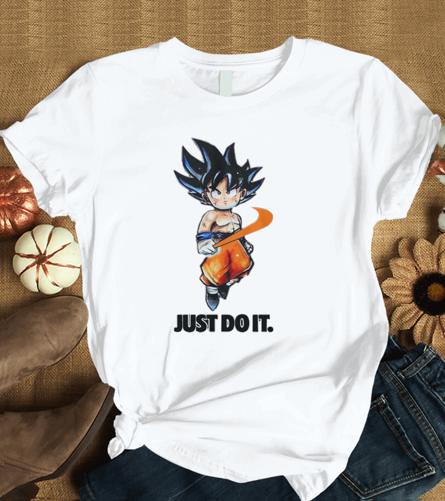 Son Goku Just Do It Dragon Ball Crossover T-Shirt