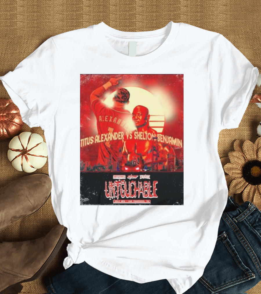Titus Alexander vs Shelton Benjamin Untouchable West Coast Pro Wrestling San Francisco CA T-Shirt