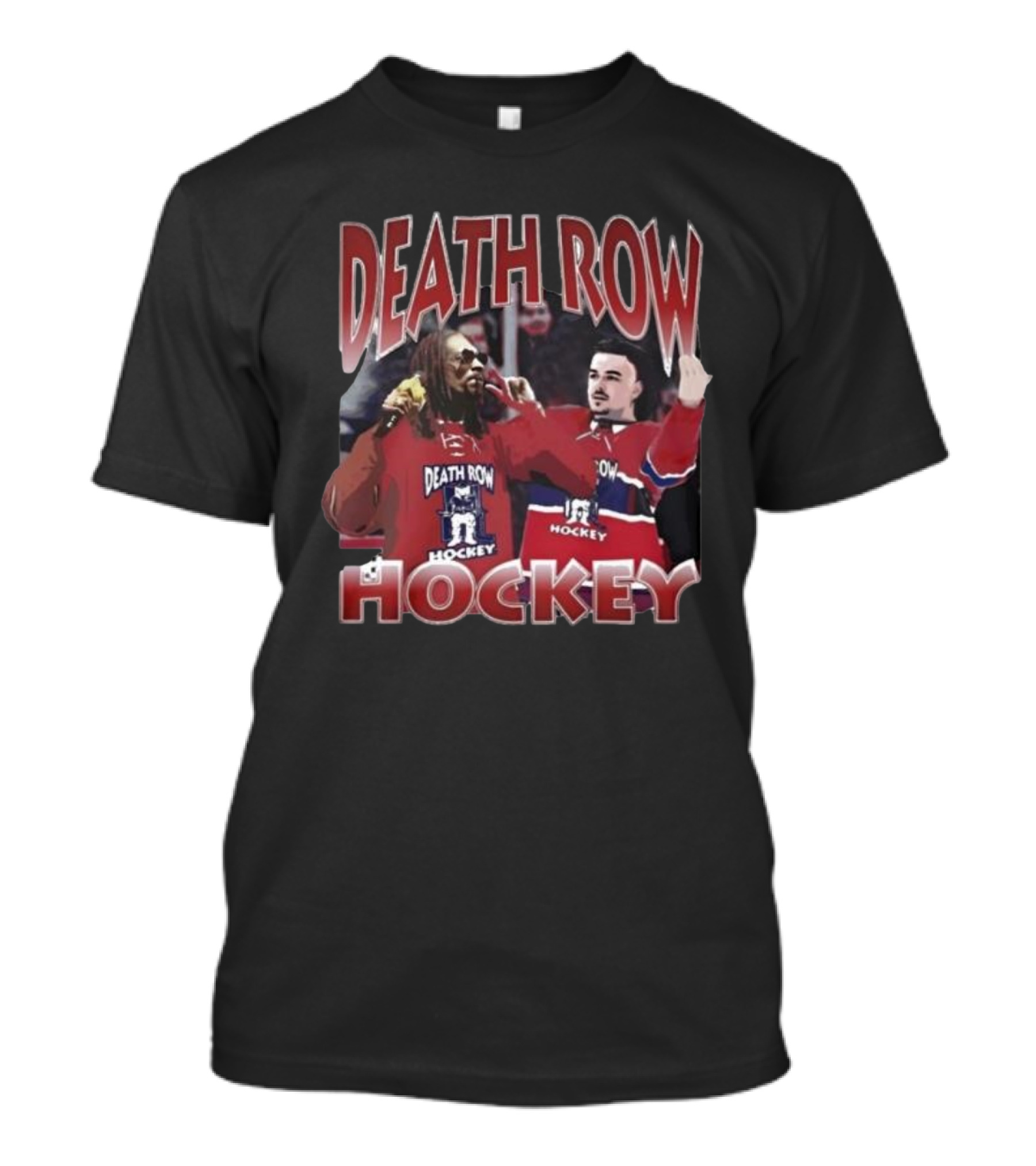 Death Row Hockey Sweater With Iconic Rapper And Player Graphics T-Shirt