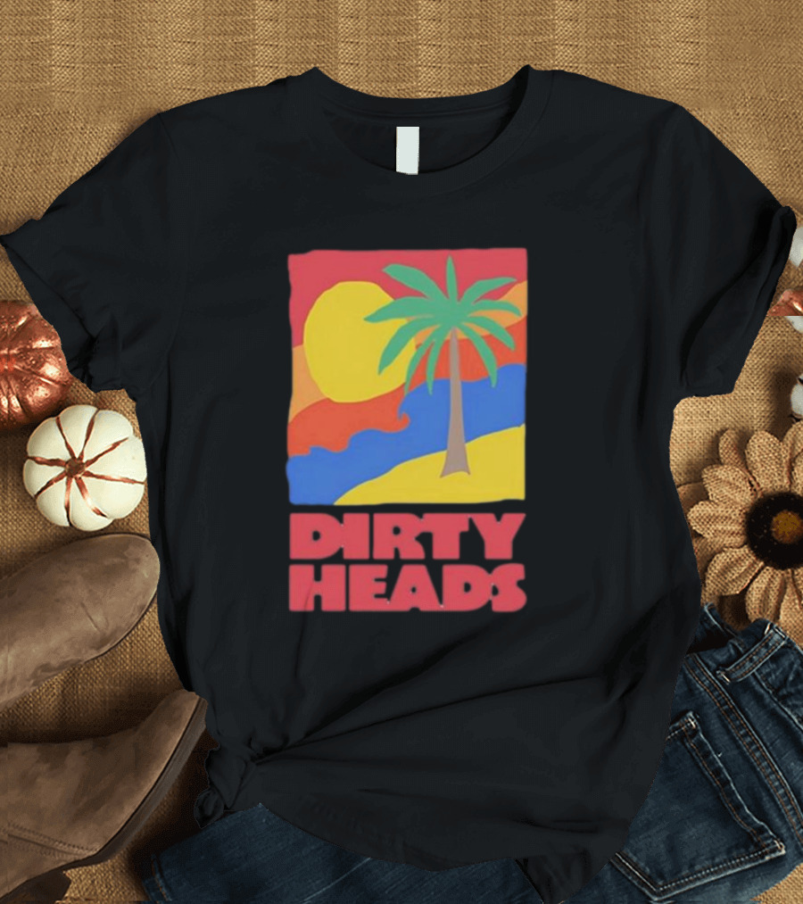 Dirty Heads Palm Tree Sunset Beach Vibes T-Shirt