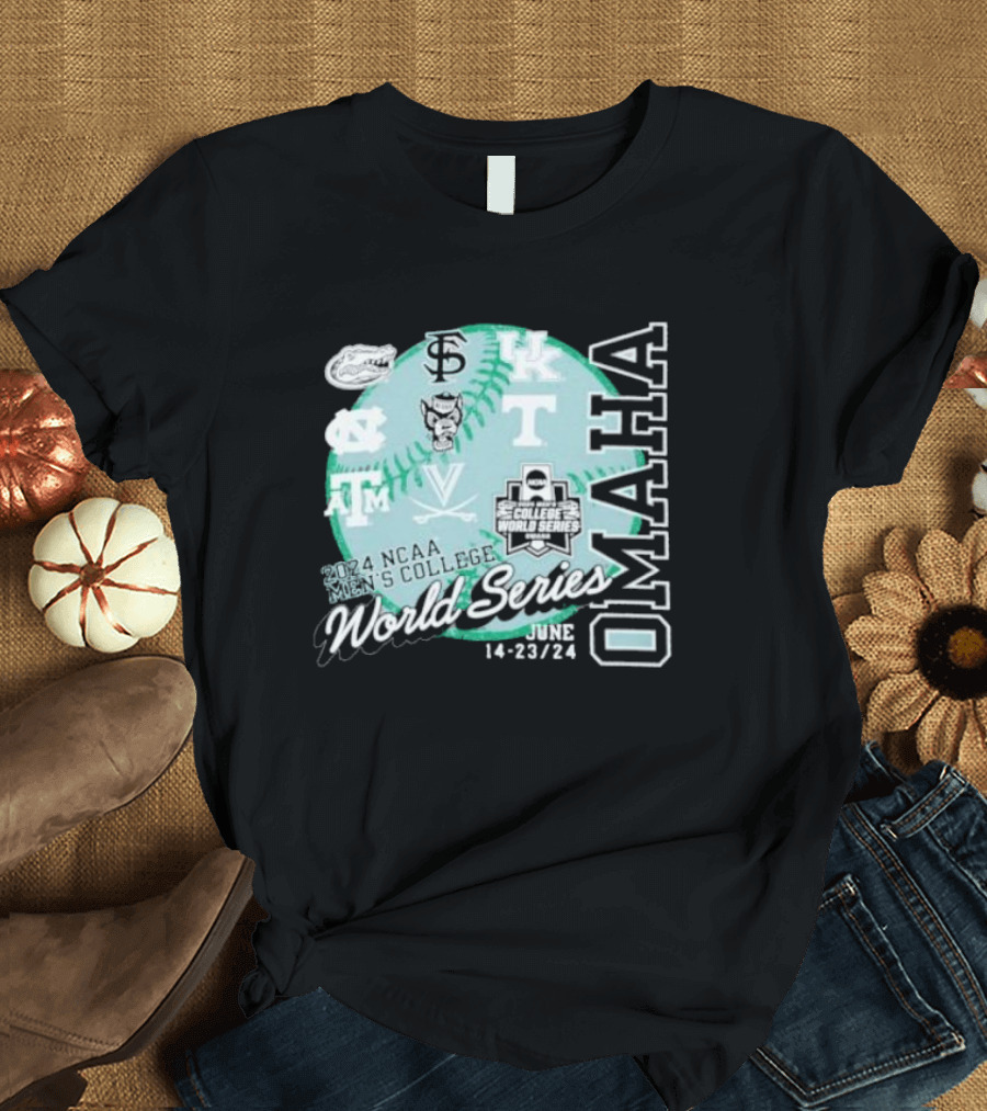 Omaha 2024 NCAA Men's College World Series June 14-23 T-Shirt
