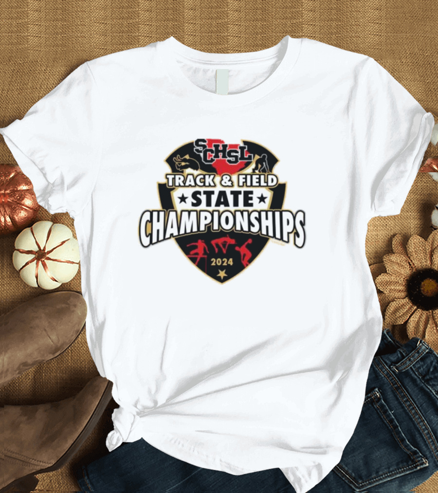 SCHSL Track and Field State Championships 2024 Athletic Logo Emblem T-Shirt
