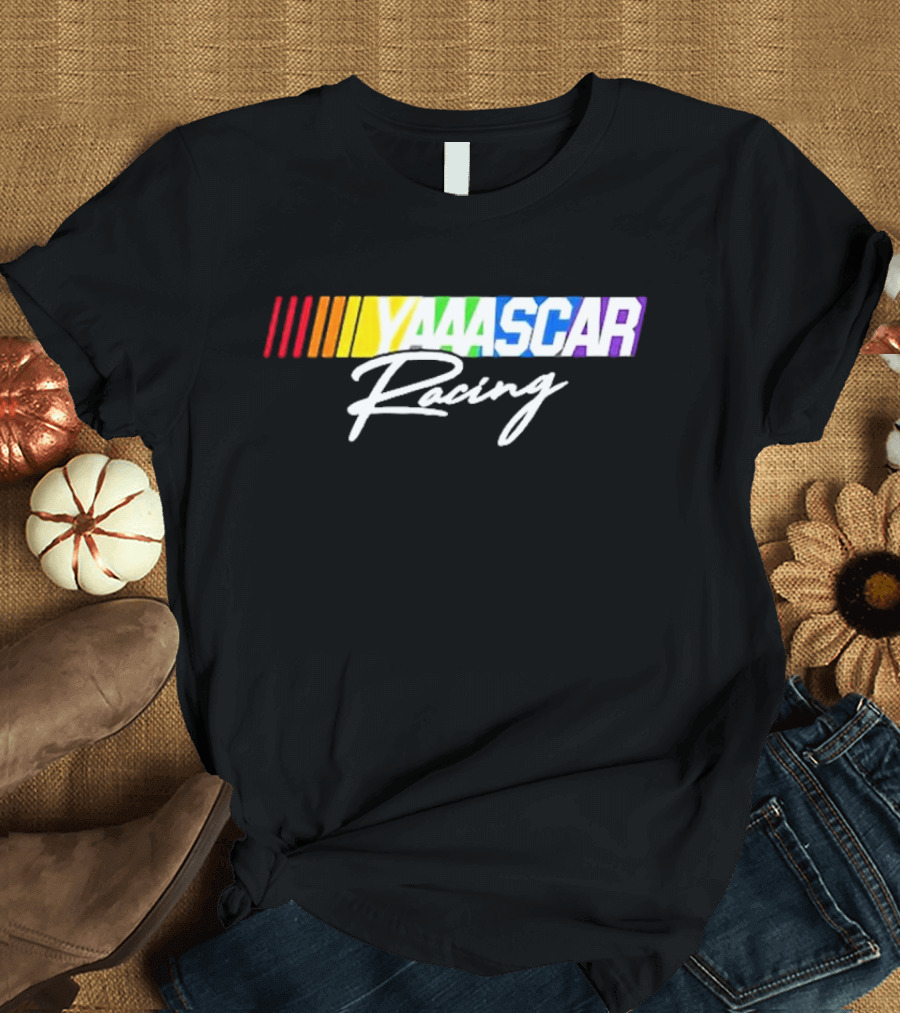NASCAR Yaaascar Racing Checkered Flag Sports T-Shirt