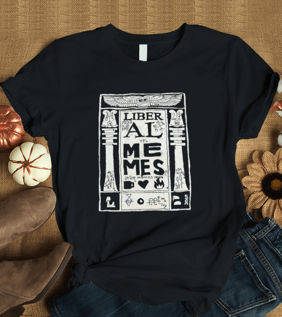 Liber Al Vel Memes Seize Memes Fren Egyptian Symbolism Mug Heart Fire T-Shirt