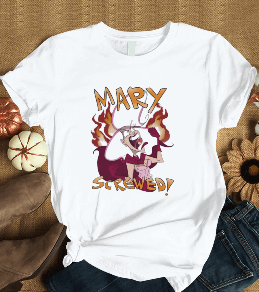 Mortal Kombat Mary Screwed Angry Fire T-Shirt