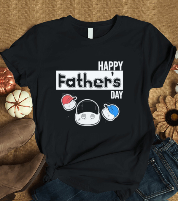 T-Shirt: Metokur Happy Father’s Day with Cartoon Faces and Hats T-Shirt Metokur Happy Father’s Day with Cartoon Faces and Hats T-Shirt