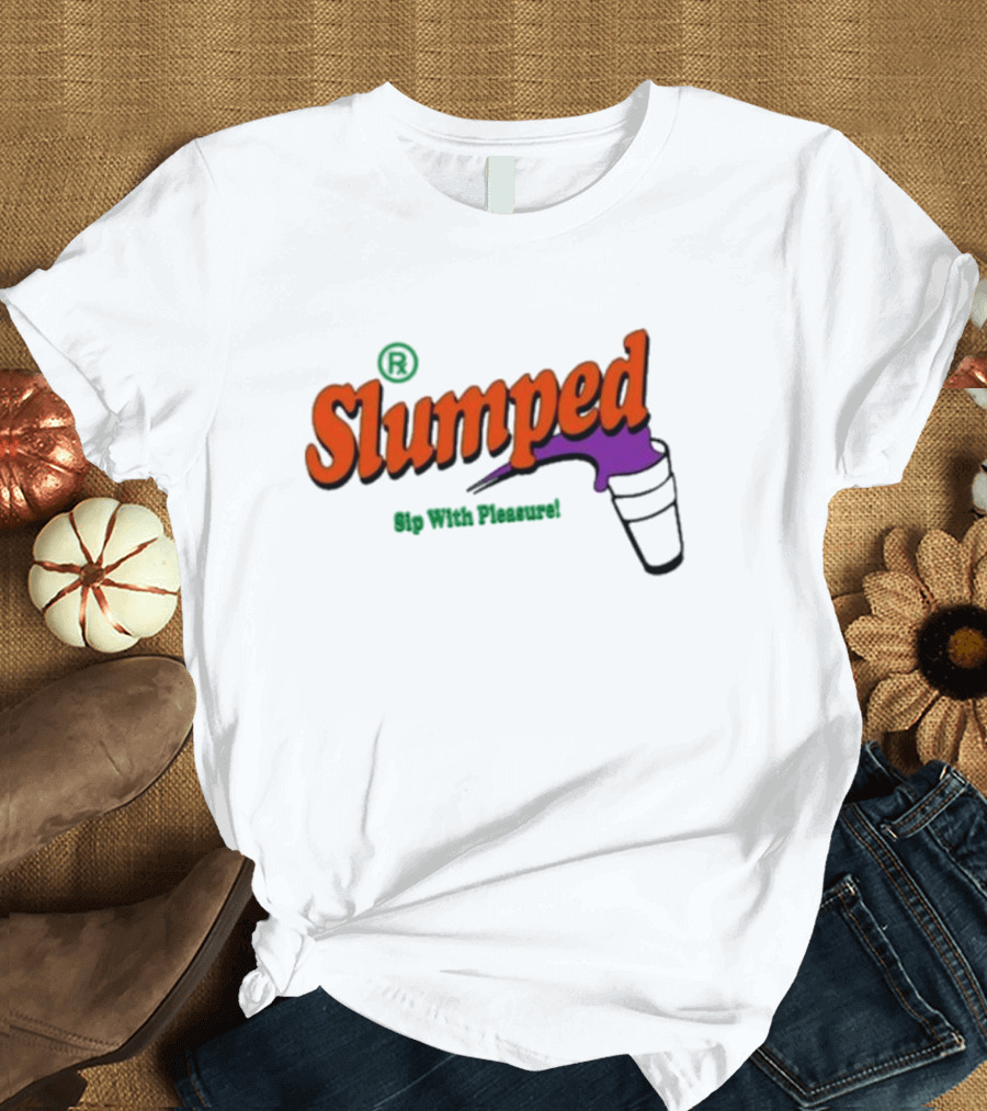 Slumpedboyz Newport Sip With Pleasure Slumped Cup T-Shirt