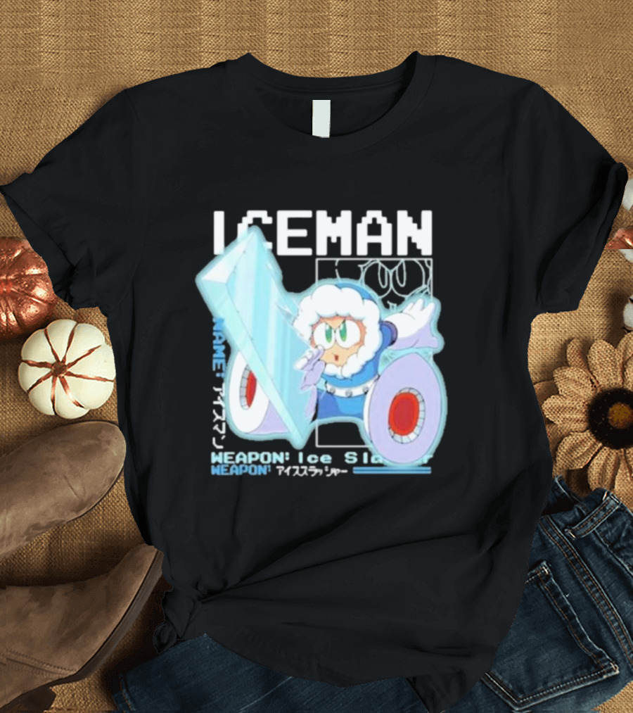 Capcom Iceman Mega Man Weapon Ice Slasher T-Shirt