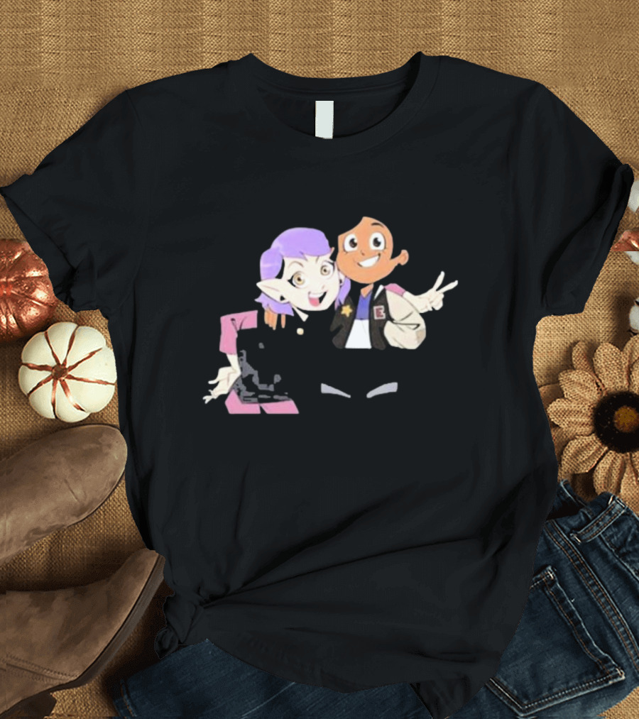 Dana Terrace Lumity The Owl House Luz and Amity Fan T-Shirt