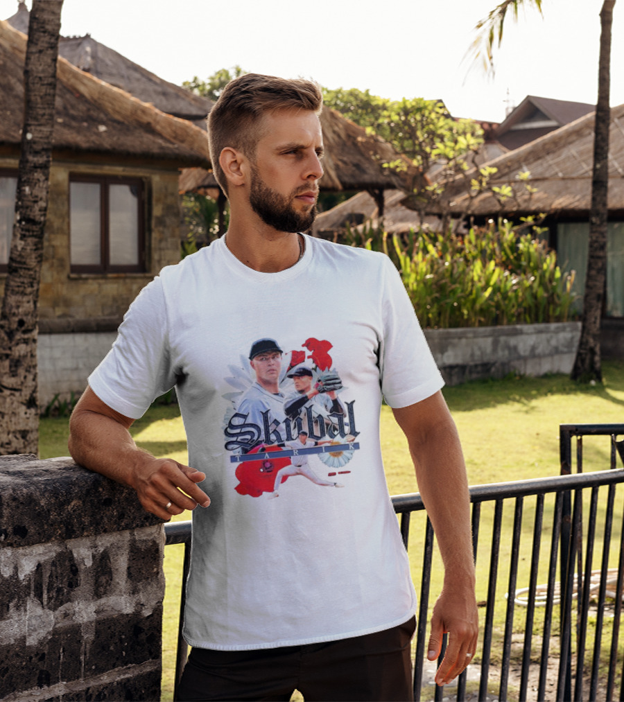 Skubal Tarik Baseball Player Floral Collage T-Shirt