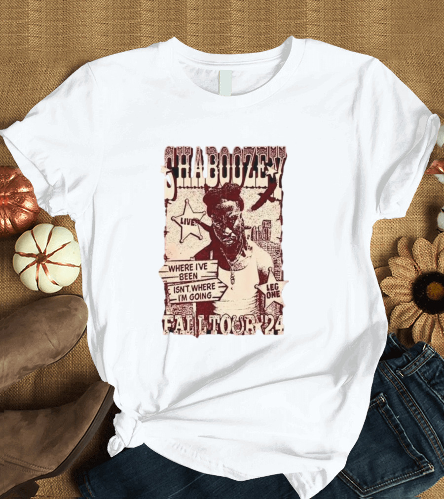 Shaboozey Live Fall Tour '24 Where I've Been Isn't Where I'm Going Leg One T-Shirt