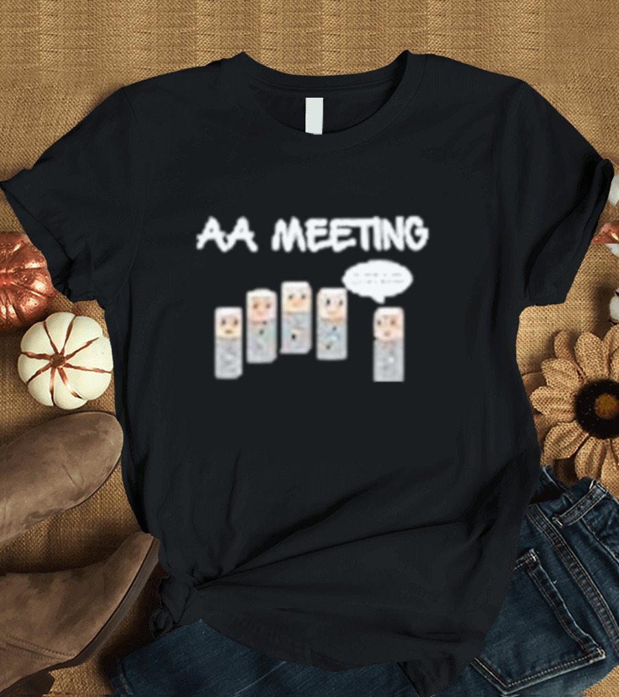 AA Meeting Battery Characters Group Conversation T-Shirt