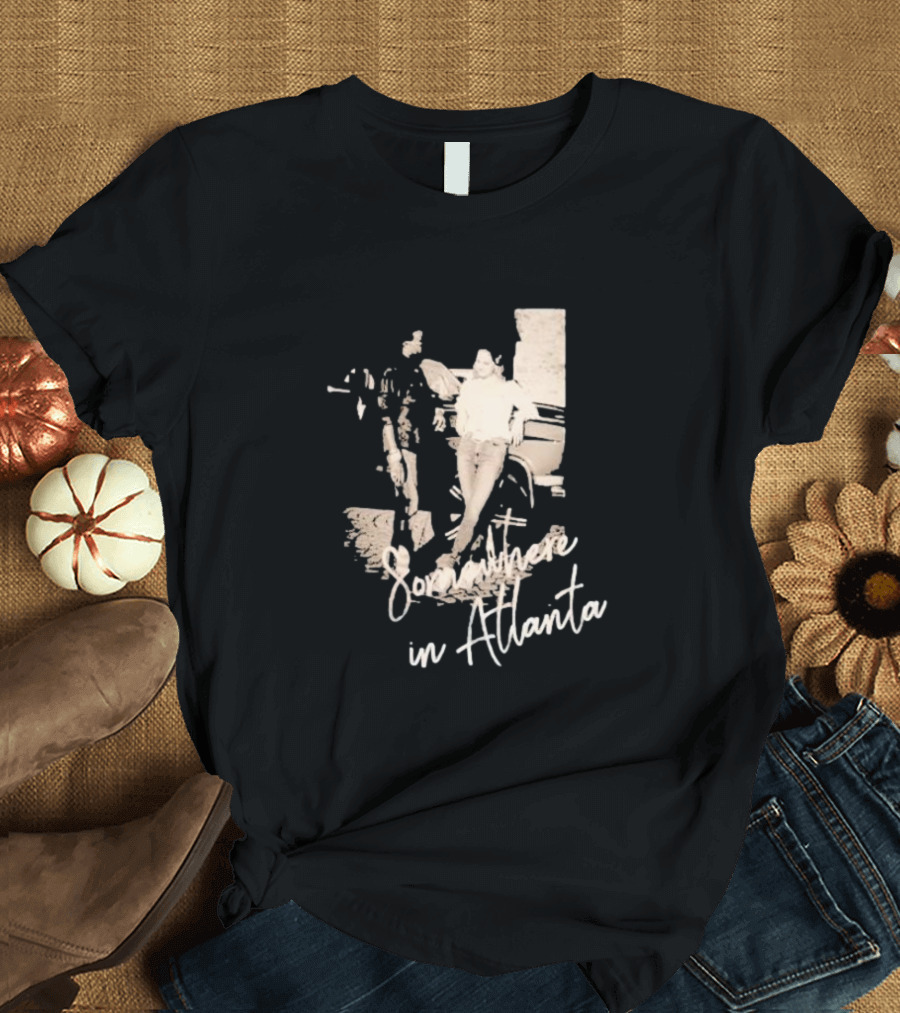 Somewhere in Atlanta Retro Car Scene T-Shirt