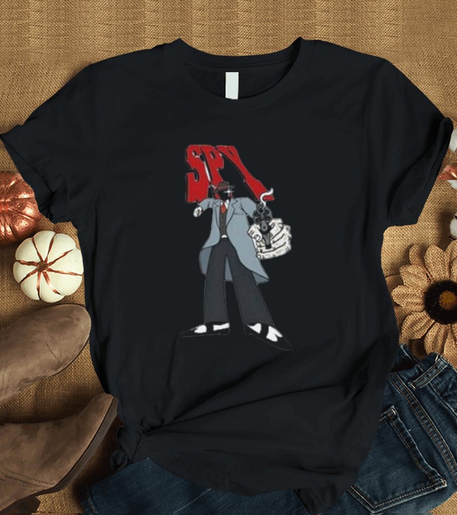Spy Mobster Gunman Artwork Worldwide T-Shirt