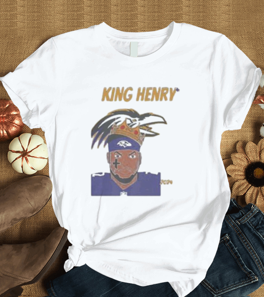 Ravens Football King Henry Baltimore NFL T-Shirt