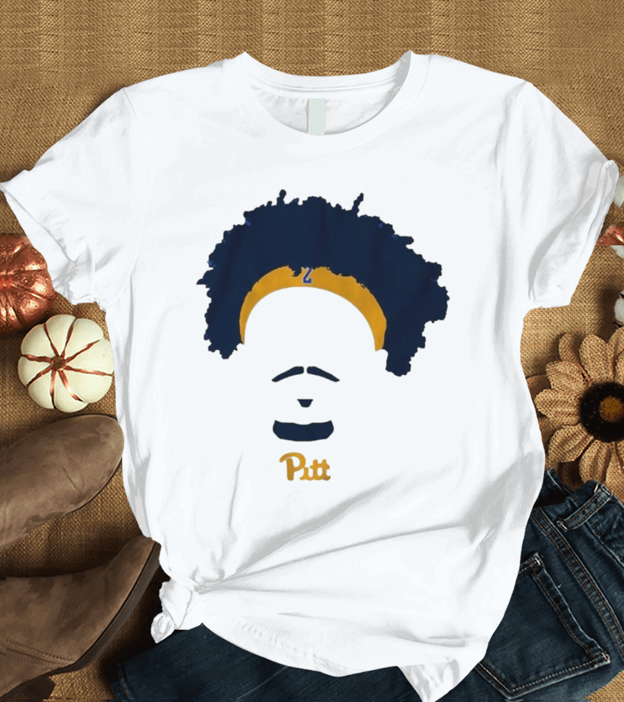 Pitt Basketball Blake Hinson Hair Headband Number 2 T-Shirt